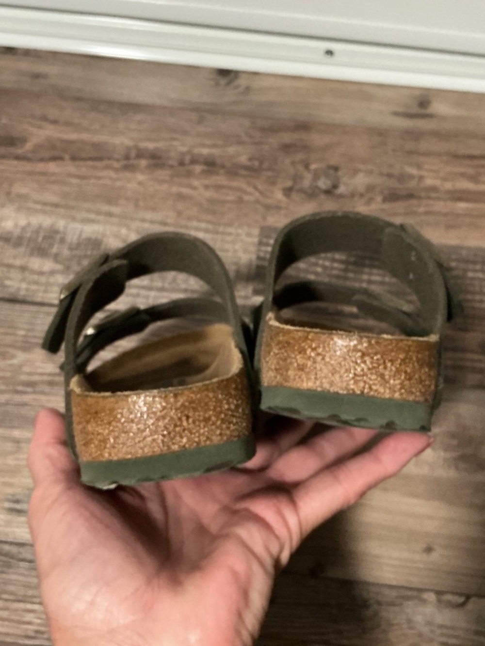 Birkenstock Arizona Camo Green Two-Strap Sandals - Picture 7 of 8